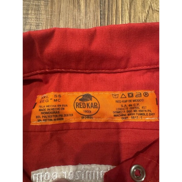 VTG Red Kap Minimizer - Tested And Tortured Mechanics Work Shirt Mens Sz 2XL - Picture 7 of 7